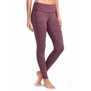 Athleta Chaturanga Leggings, Burgundy / Maroon, size S